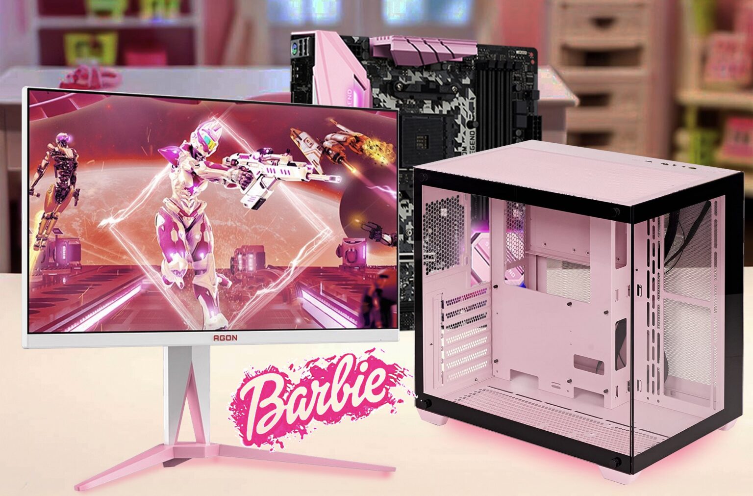 Komputer Barbie, którym nie pogardziłby nawet najbardziej hardcorowy gracz Gamingowy komputer Barbie