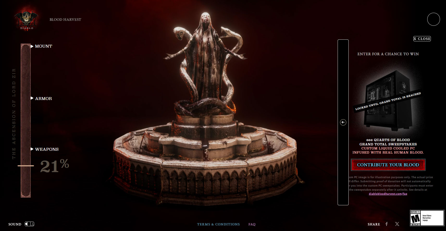 Blood Harvest pułapy zdobywania nagród