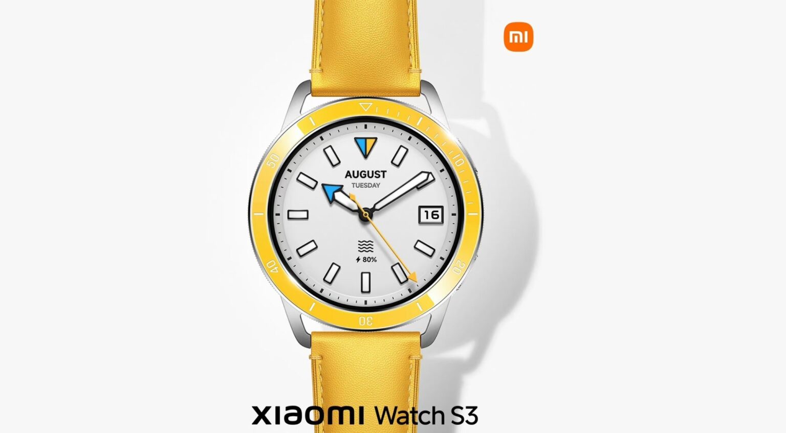 Żółty zegarek Xiaomi Watch S3