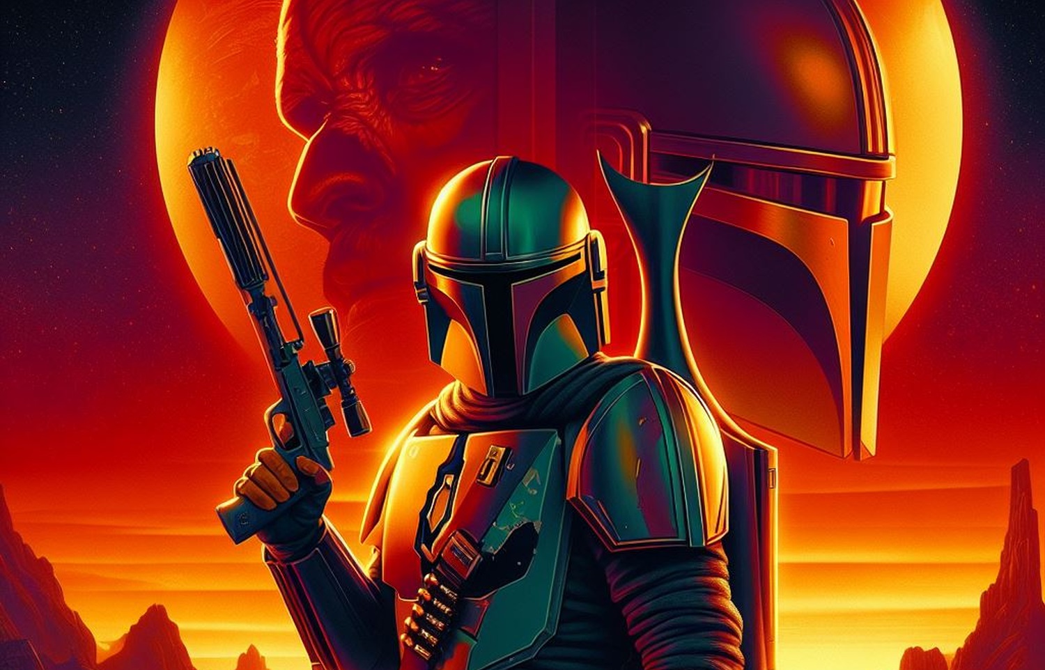 Ta gra to spełnienia marzeń wszystkich fanów Star Wars. The Mandalorian nadchodzi The Mandalorian 4 grafika wygenerowana przez SI