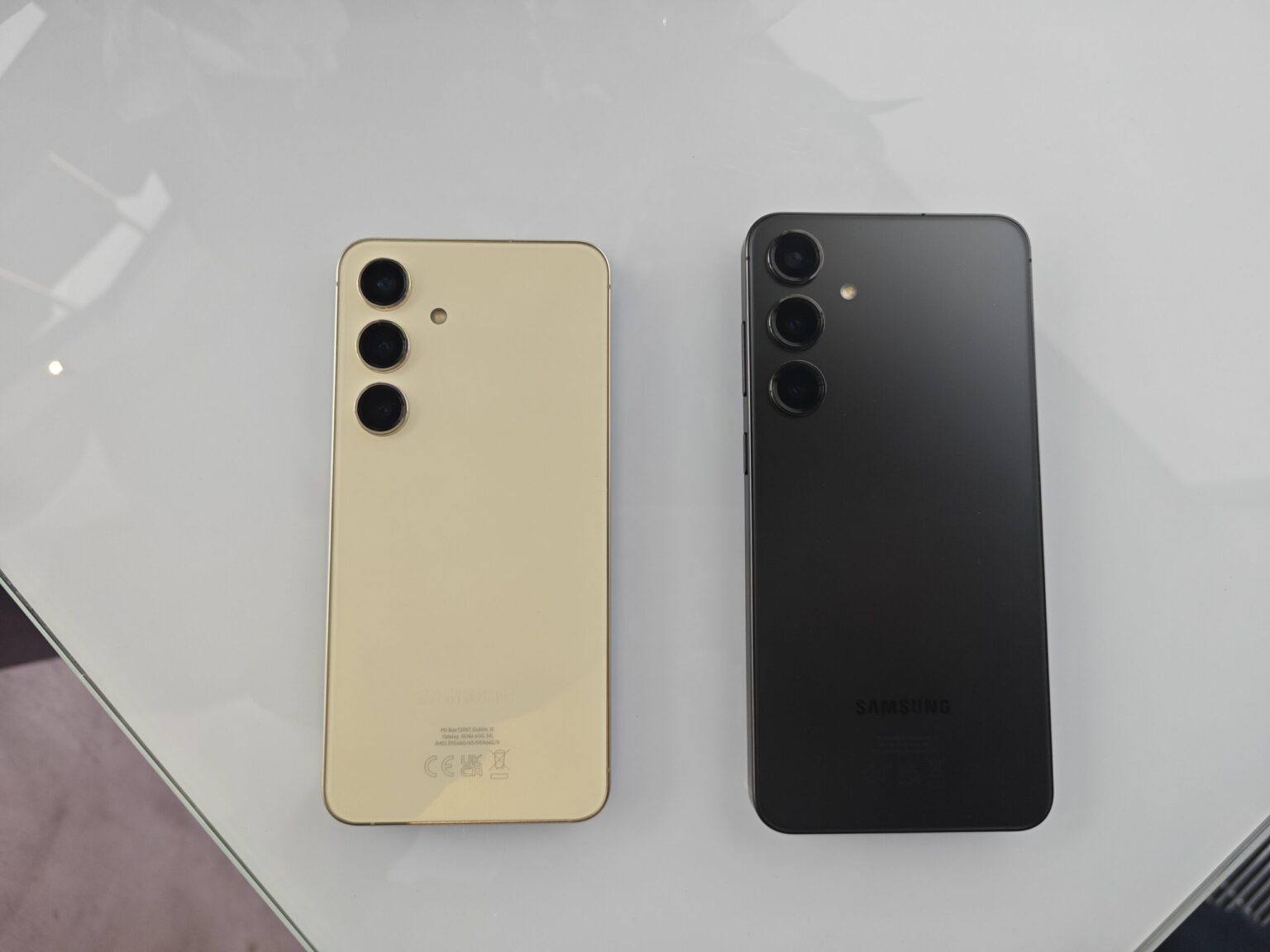 Galaxy S24 in yellow and black