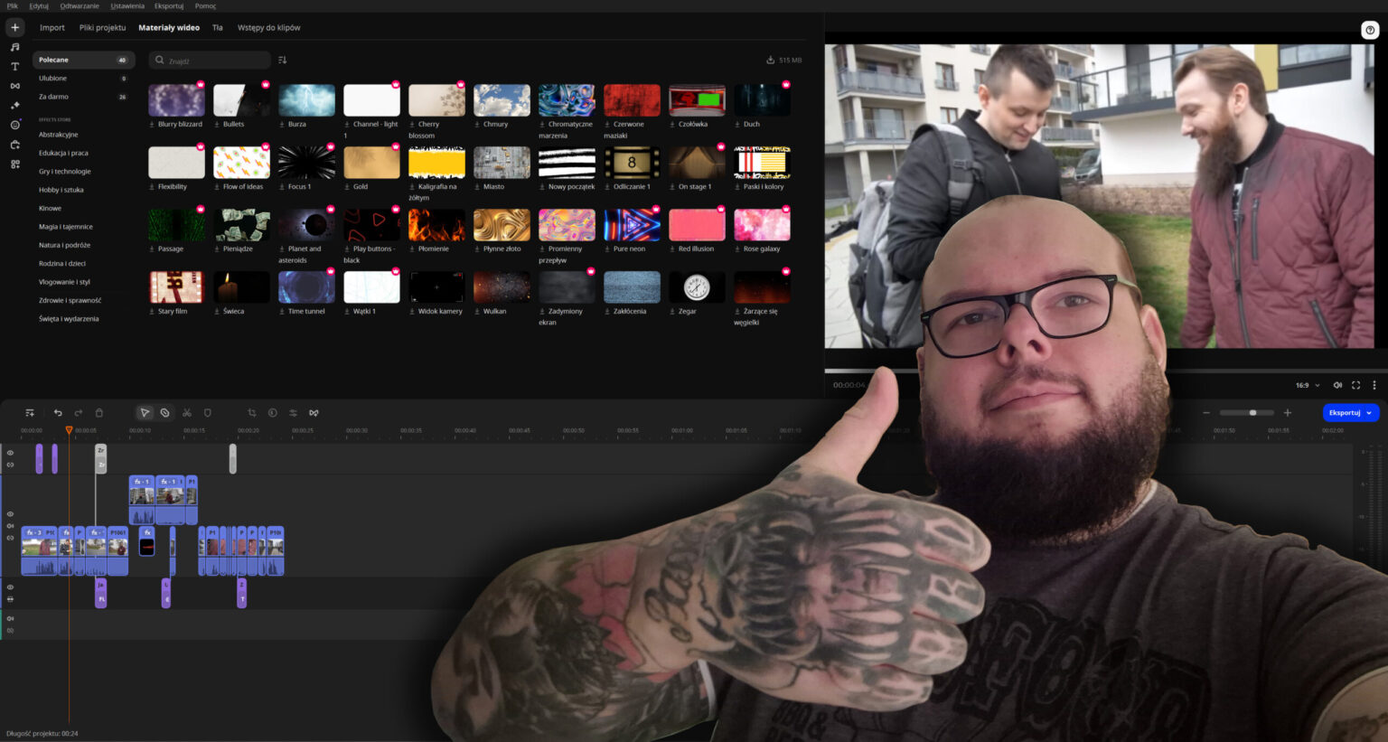 Recenzja darmowego programu do obróbki filmów po polsku Movavi Video Editor
