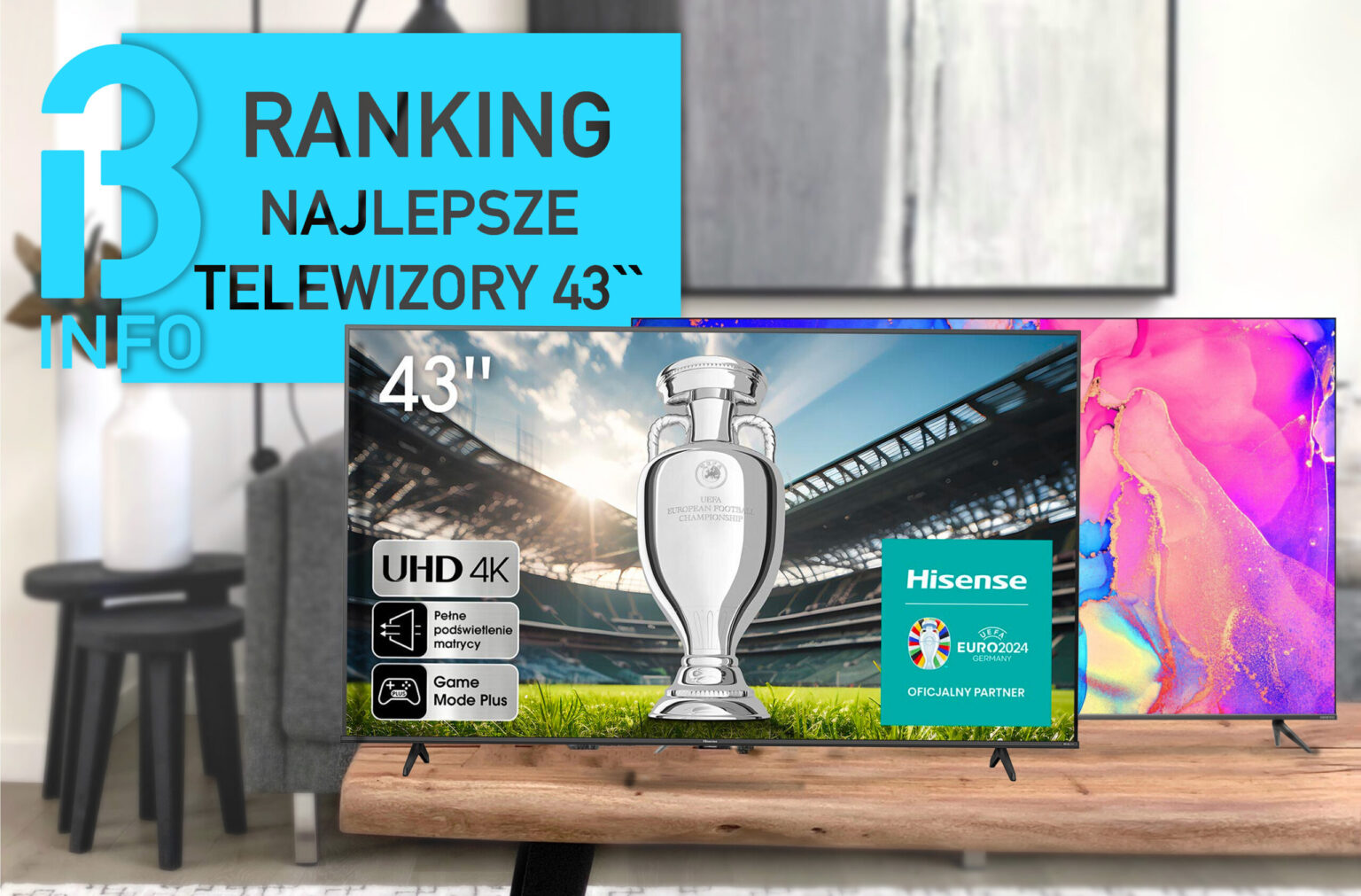 Najlepszy telewizor 43 cale – jaki model wybrać w 2024 roku? Najlepsze telewizory 43 cale