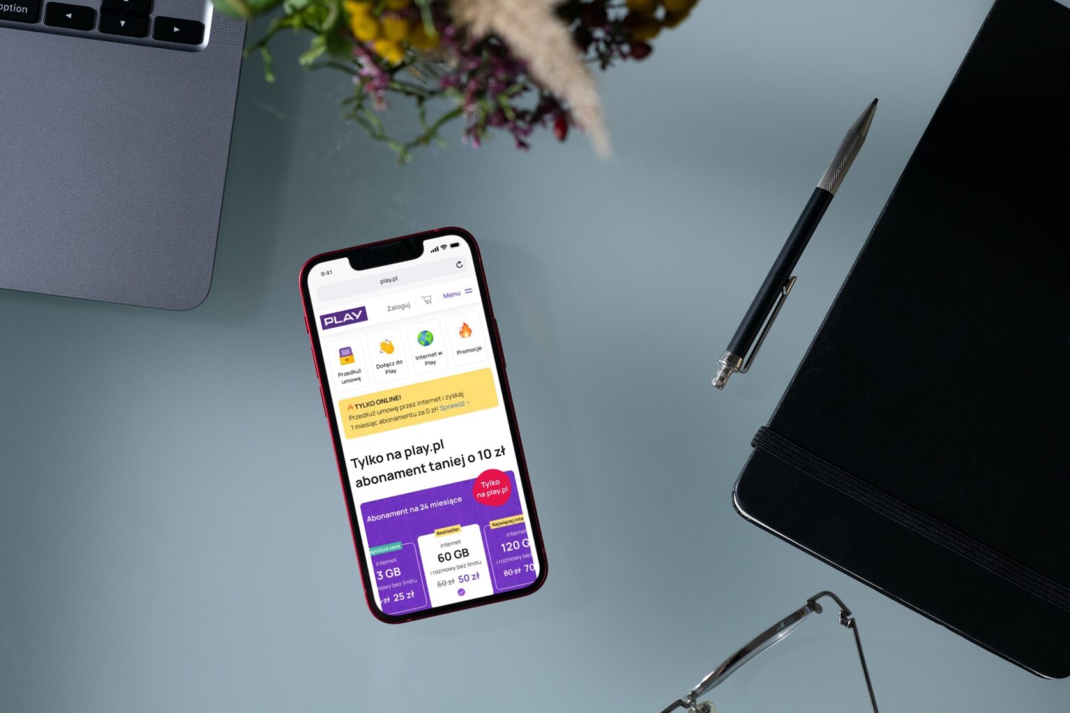 Przemaluj siedzibę swojej firmy na fioletowo, bo drugiej takiej oferty na abonament w Play nie znajdziesz play abonament promocja 2 w cenie 1