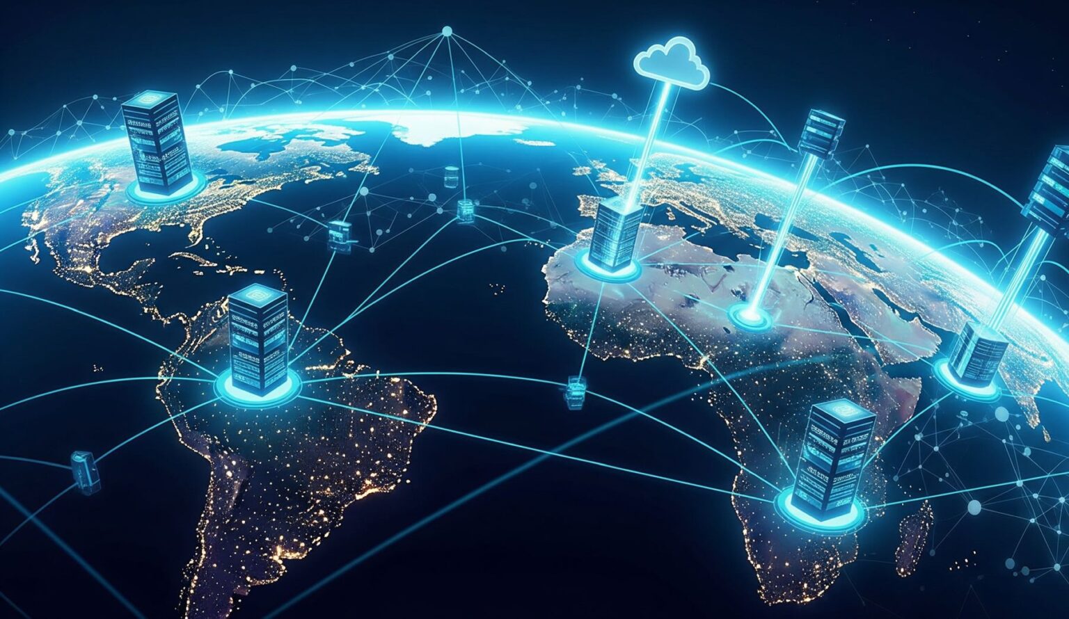 grafika prezentująca rozwiązania w chmurze