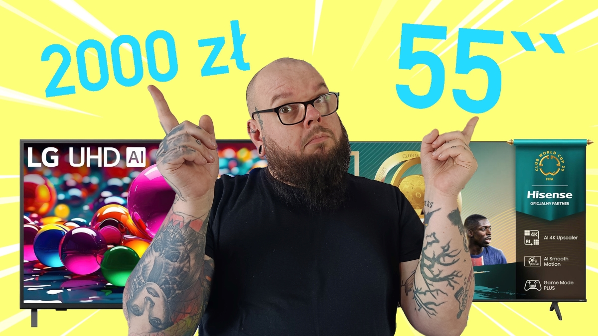 Najlepsze telewizory 55 cali do 2000 zł – TOP 4 modele warte zakupu w 2025