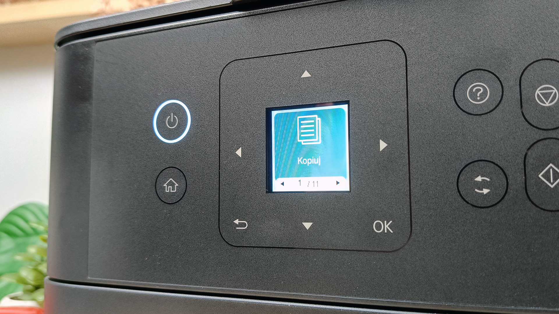 Ekran w drukarce Epson EcoTank L4360