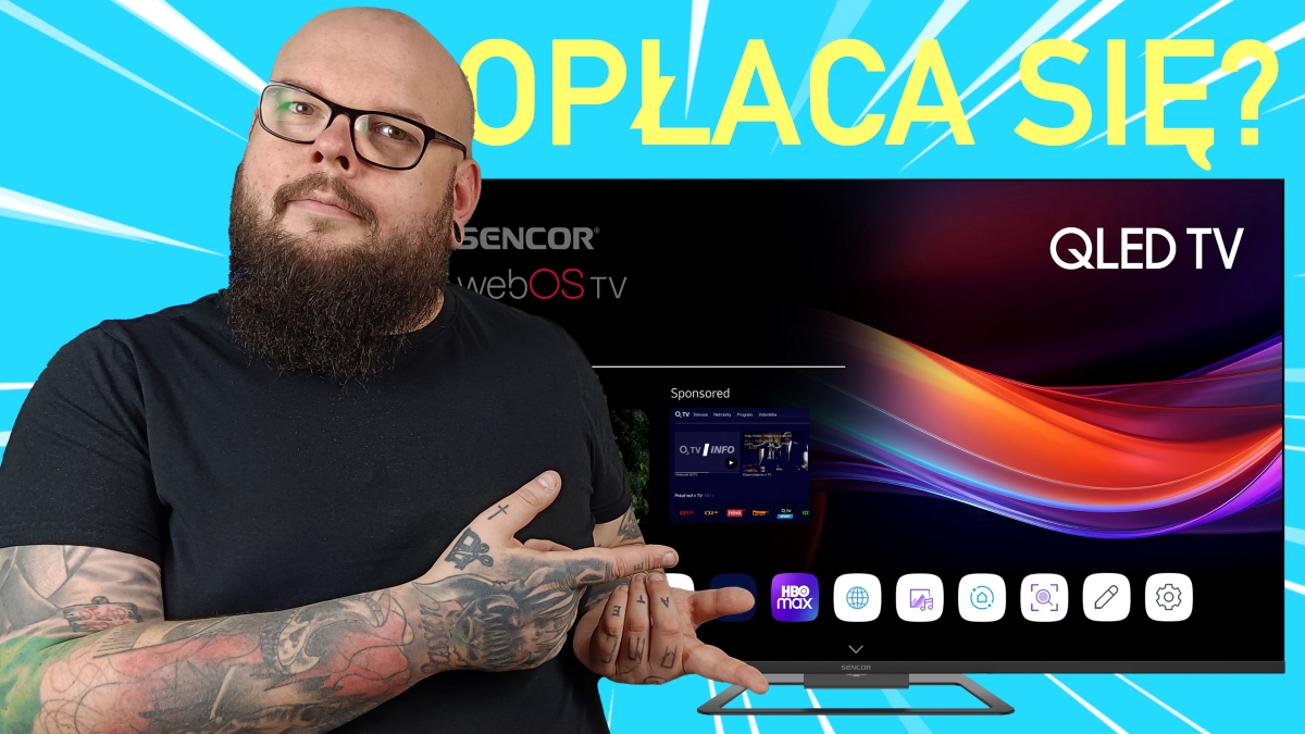 Tani QLED z AI? Testuję telewizor Sencor 55 cali za 2000 zł – pierwsze wrażenia