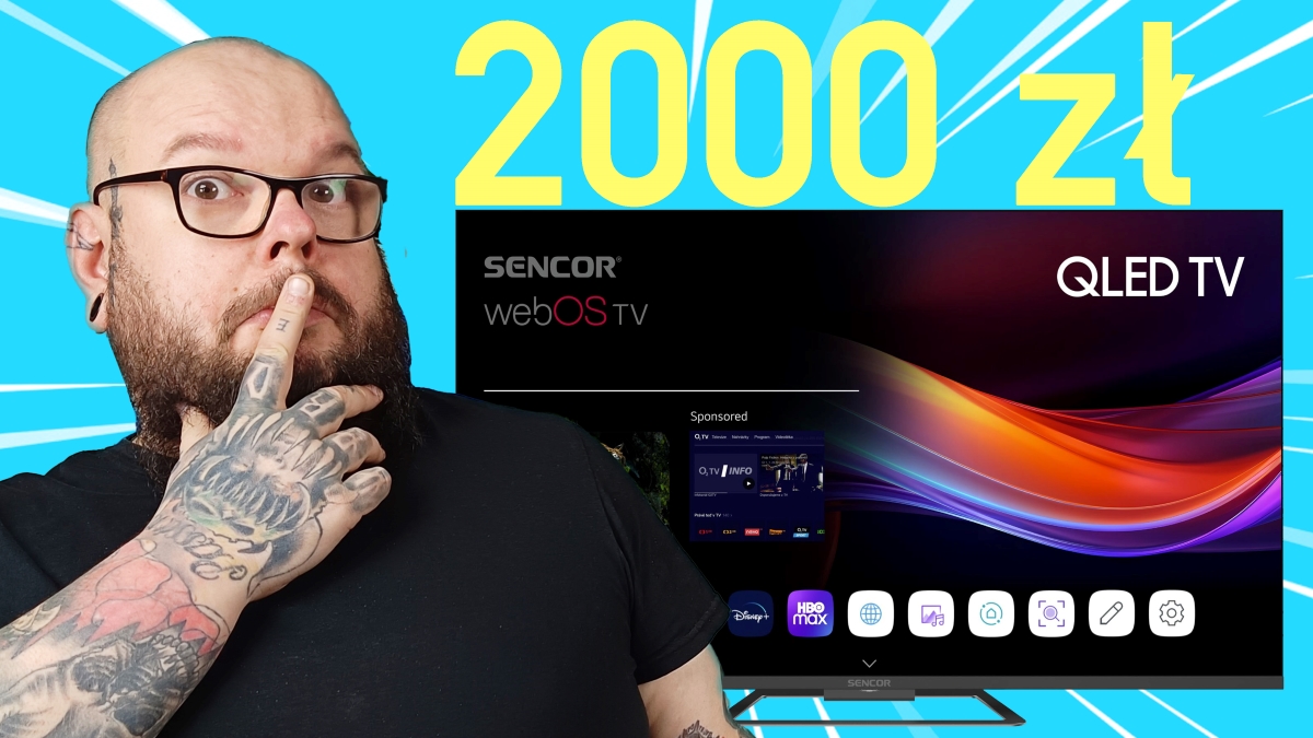 Tani TV QLED 55 cali za 2000 zł – Test Sencor SLE55Q871B