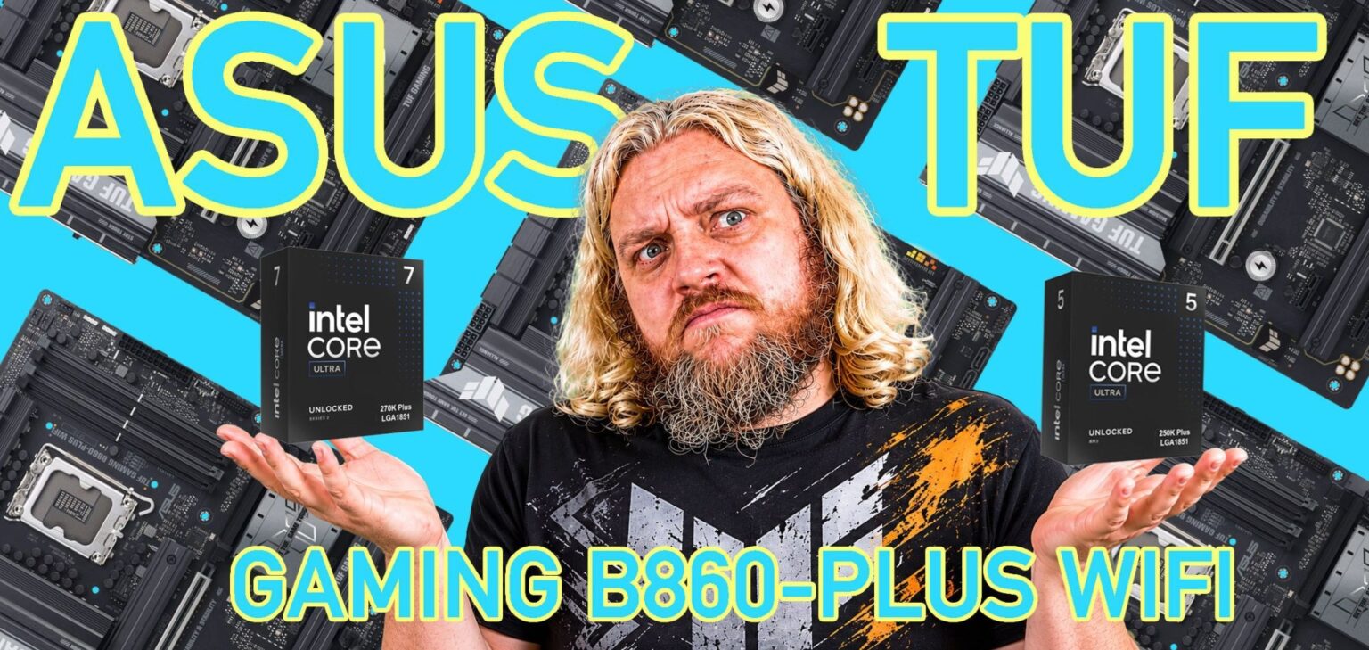 ASUS TUF B860 zdjeciaTUF GAMING B860-PLUS WIFI – sprawdzam tanią płytę główną ASUSa, bo Intel znowu się opłaca?! TUF GAMING B860-PLUS WIFI